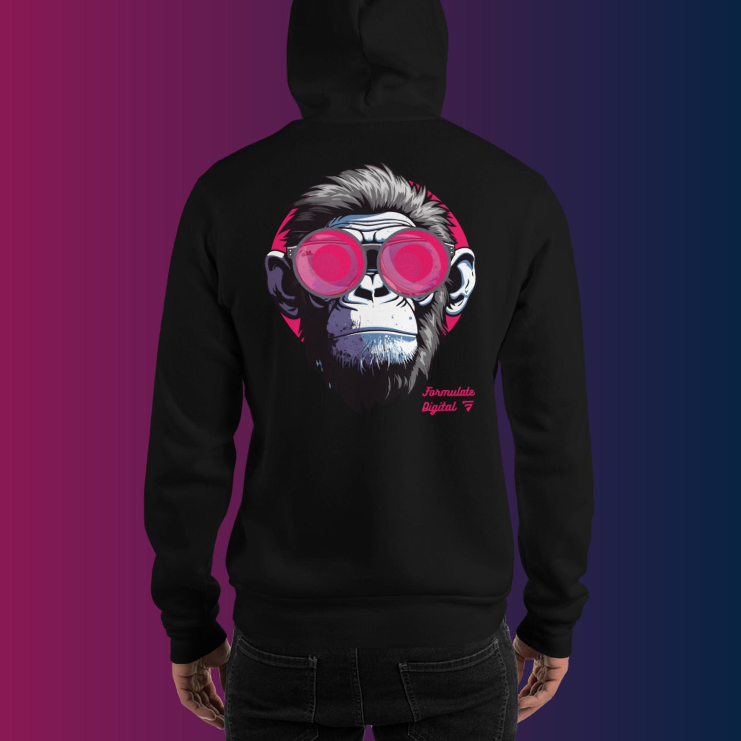 Men's Formulate Monkey Hoodie - Black