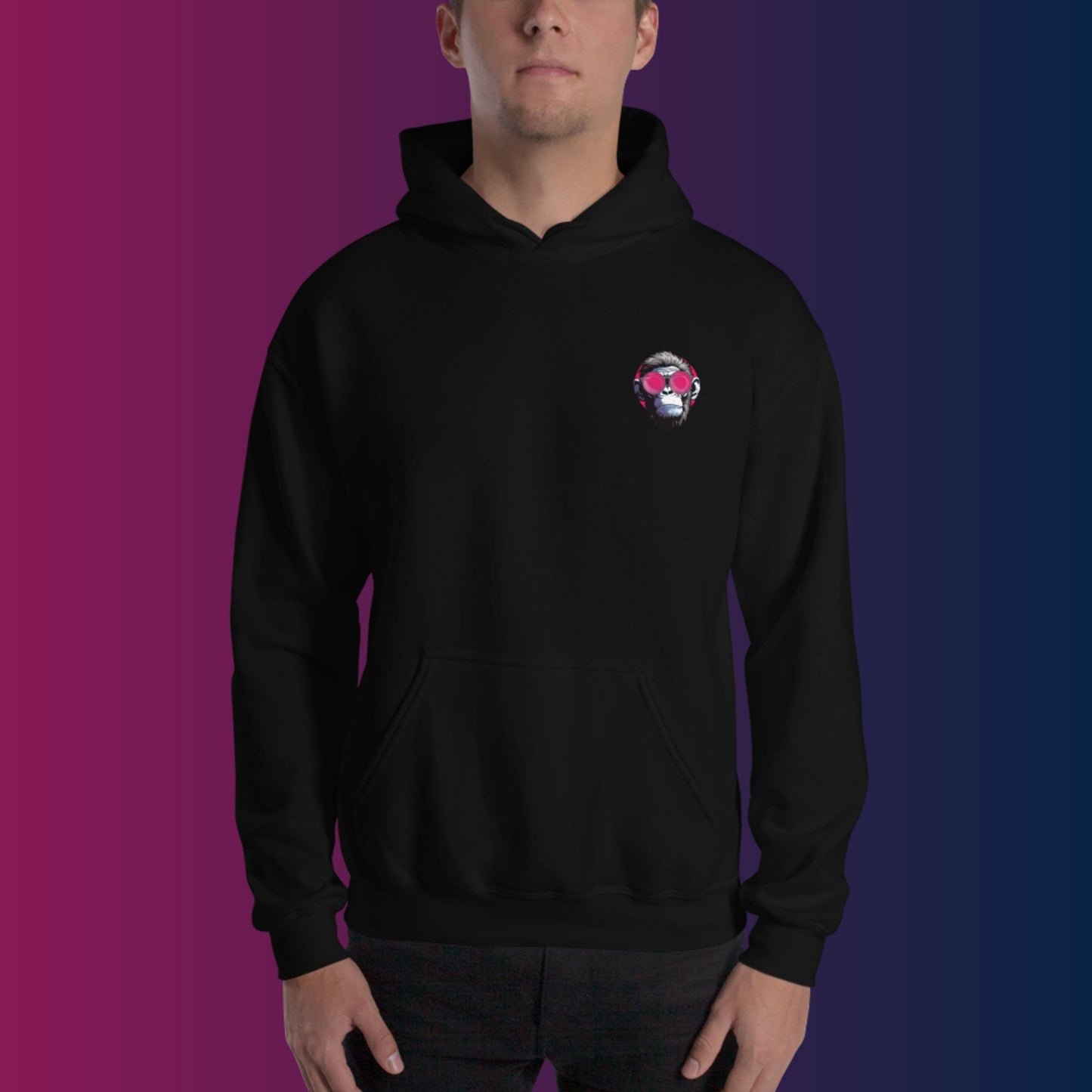 Men's Formulate Monkey Hoodie - Black